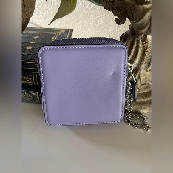 Coach Mollie Tote 25 Purple Floral Print with Lavender Wristlet - Picture 14 of 16